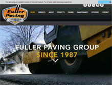 Tablet Screenshot of fullerpavinggroup.com